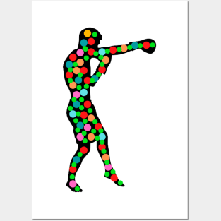 Polka Dot Boxing Posters and Art